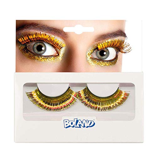 Boland 01650 - Selbstklebende Wimpern Metallic Gold, 1 Paar, künstliche Wimpern, einfaches Auftragen, Augenaufschlag, Mottoparty, Karneval Boland 01650 - Selbstklebende Wimpern Metallic Gold, 1 Paar, künstliche Wimpern, einfaches Auftragen, Augenaufschlag, Mottoparty, Karneval von Boland
