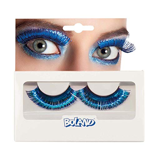 Boland - Selbstklebende Wimpern Metallic, 1 Paar, künstliche Wimpern, einfaches Auftragen, Augenaufschlag, Mottoparty, Karneval von Boland