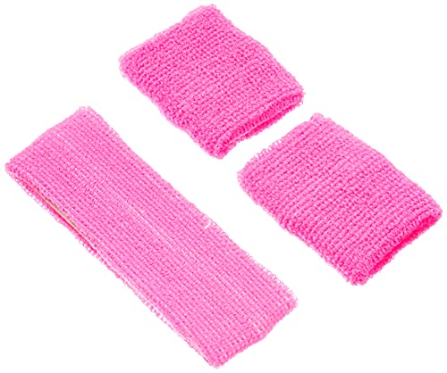 Boland - Schweißbänder, 1 Stirnband und 2 Armbänder, Einheitsgröße, Sport, Accessoire, 80er Jahre, Trainingsanzug, Tennisspieler, Kostüm, Mottoparty, Karneval Boland - Schweißbänder, 1 Stirnband und 2 Armbänder, Einheitsgröße, Sport, Accessoire, 80er Jahre, Trainingsanzug, Tennisspieler, Kostüm, Mottoparty, Karneval von Boland