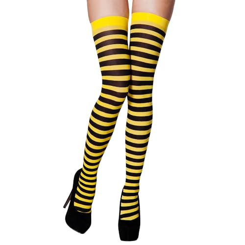 Boland 02250 - Strümpfe Honigbiene, Damen, One Size, Bienenkostüm-Accesoire, Karneval, Themenparty, Mottoparty Boland 02250 - Strümpfe Honigbiene, Damen, One Size, Bienenkostüm-Accesoire, Karneval, Themenparty, Mottoparty von Boland