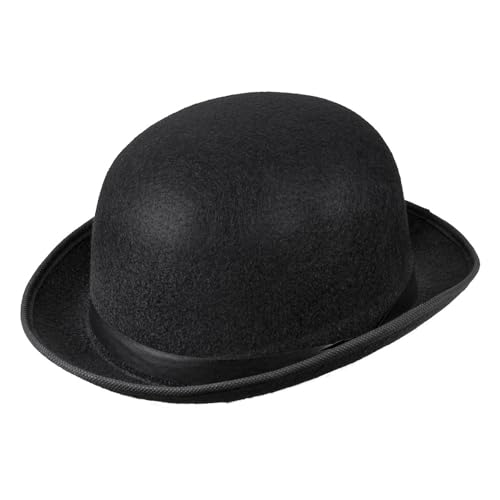 Boland 04002 - Hut für Erwachsene Antoine, Melonenhut, Schwarz, Gangster, 20er Jahre, Kopfbedeckung, Accessoire, Mottoparty, Karneval Boland 04002 - Hut für Erwachsene Antoine, Melonenhut, Schwarz, Gangster, 20er Jahre, Kopfbedeckung, Accessoire, Mottoparty, Karneval von Boland