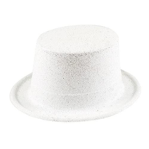 Boland 04253 Hut Glitter, unisex-adult, Weiß, One Size Boland 04253 Hut Glitter, unisex-adult, Weiß, One Size von Boland