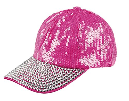 Boland - Mütze Bling, für Frauen und Männer geeignet, Basecap mit Pailletten, Glitzer, Kostüm, Fasching, Mottoparty, Rosa Boland - Mütze Bling, für Frauen und Männer geeignet, Basecap mit Pailletten, Glitzer, Kostüm, Fasching, Mottoparty, Rosa von Boland