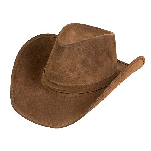 Boland - Hut Wyoming, Kunstleder Optik, Cowboy Hut, Wilder Westen, Ranger, Kopfbedeckung, Kostüm, Karneval, Mottoparty von Boland