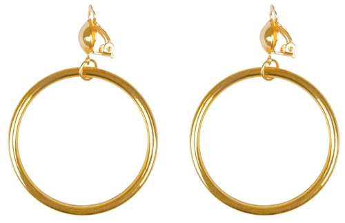 Boland 81935 - Ohrringe Pirat, runde Creolen mit Clip, Mode-Schmuck, Accessoire, Seeräuber, Wahrsagerin, Kostüm, Karneval, Mottoparty Boland 81935 - Ohrringe Pirat, runde Creolen mit Clip, Mode-Schmuck, Accessoire, Seeräuber, Wahrsagerin, Kostüm, Karneval, Mottoparty von Boland
