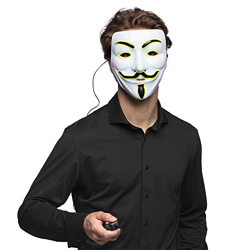 Boland 10460 - LED Maske für Kostüm, mit Beleuchtung, Gesichtsmaske, Faschingskostüm für Halloween, Zubehör für Halloween Kostüm Boland 10460 - LED Maske für Kostüm, mit Beleuchtung, Gesichtsmaske, Faschingskostüm für Halloween, Zubehör für Halloween Kostüm von Boland