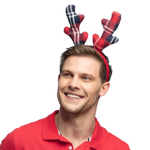 Boland 13301 - Tiara Rentier mit Geweih, Haarreif für Faschingskostüme, Weihnachten und Karneval, Kostüm Zubehör von Boland