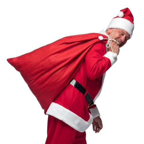 Boland 13395 - Geschenkesack, 60 x 100 cm, Tasche für Weihnachten, Weihnachtsmann Sack, Geschenkbeutel von Boland