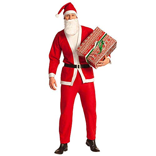 Boland 13411 - Kostüm Set Weihnachtsmann 5-teilig, Anzug mit Hose, Mantel, Gürtel, Mütze und Bart, Faschingskostüme Männer, Nikolaus, für Weihnachten, JGA oder Karneval Boland 13411 - Kostüm Set Weihnachtsmann 5-teilig, Anzug mit Hose, Mantel, Gürtel, Mütze und Bart, Faschingskostüme Männer, Nikolaus, für Weihnachten, JGA oder Karneval von Boland