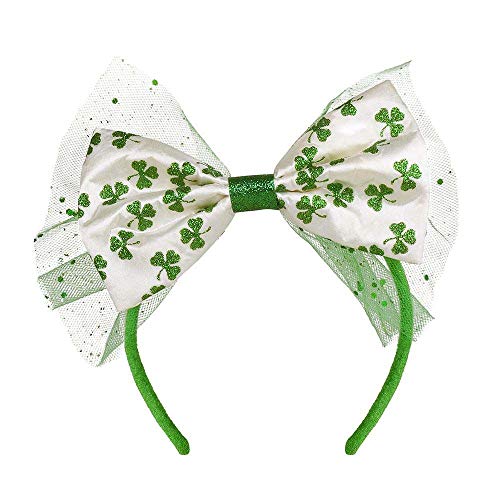Boland 21214 - Haarreif St. Patricks Day, Kopfschmuck mit Schleife und Kleeblatt, Tiara, Irland, Feiertag, Kostüm, Mottoparty, Karneval Boland 21214 - Haarreif St. Patricks Day, Kopfschmuck mit Schleife und Kleeblatt, Tiara, Irland, Feiertag, Kostüm, Mottoparty, Karneval von Boland