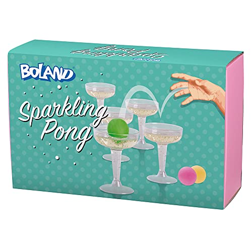 Boland 30851 - Trinkspiel Sparkling Prosecco Pong, Becher und Bälle, aus Kunststoff, Party, Spaß, Trinken, Geburtstag Boland 30851 - Trinkspiel Sparkling Prosecco Pong, Becher und Bälle, aus Kunststoff, Party, Spaß, Trinken, Geburtstag von Boland