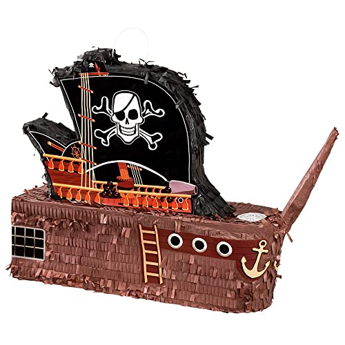 Boland 30967 - Pinata Piraten-Schiff, Größe 59 x 44 x 15 cm, Seeräuber, Boot, Geburtstag, Dekoration, Party-Spiel, Geschenk Boland 30967 - Pinata Piraten-Schiff, Größe 59 x 44 x 15 cm, Seeräuber, Boot, Geburtstag, Dekoration, Party-Spiel, Geschenk von Boland