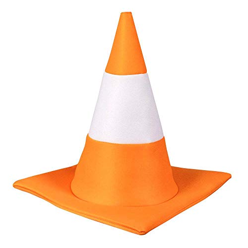 Boland 33007 - Hut Verkehrskegel, Kopfbedeckung, Verkehrshütchen, Accessoire, Kostüm, Karneval, Mottoparty von Boland