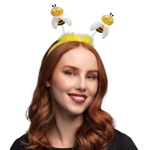 Boland 33013 - Haarreif Biene, gelb-schwarz, Tiara, Honigbiene, Kopfschmuck, Hummel, Wespe, Kostüm, Karneval, Mottoparty Boland 33013 - Haarreif Biene, gelb-schwarz, Tiara, Honigbiene, Kopfschmuck, Hummel, Wespe, Kostüm, Karneval, Mottoparty von Boland