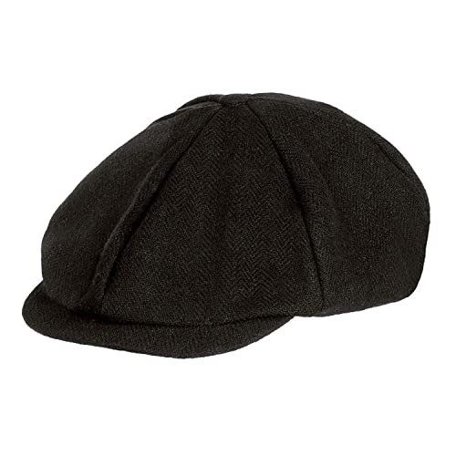 Boland 33017 - Mütze Birmingham, braun-schwarz, Schirmmütze, Engländer, Stoff mit Fischgrätmuster, Kostüm, Karneval, Mottoparty Boland 33017 - Mütze Birmingham, braun-schwarz, Schirmmütze, Engländer, Stoff mit Fischgrätmuster, Kostüm, Karneval, Mottoparty von Boland
