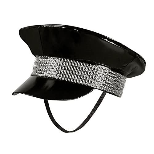 Boland 33020 - Mütze Black Rock, Schwarz-Silber mit Gummiband, Rock-Star, Punk-Lady, Hut, Kostüm, Karneval, Mottoparty Boland 33020 - Mütze Black Rock, Schwarz-Silber mit Gummiband, Rock-Star, Punk-Lady, Hut, Kostüm, Karneval, Mottoparty von Boland