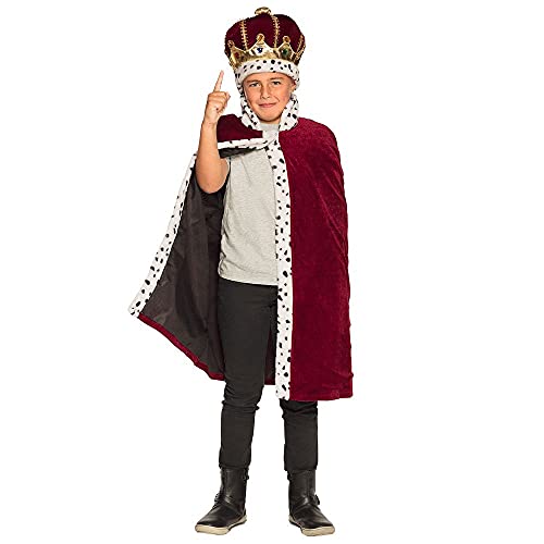 Boland 36104 - Kinderkostüm Majestät, Hut und Königsmantel 90 cm, Set Herzog, Krone und Umhang, aus Plüsch, Karneval, Fasching, Fastnacht, Mottoparty, Halloween Boland 36104 - Kinderkostüm Majestät, Hut und Königsmantel 90 cm, Set Herzog, Krone und Umhang, aus Plüsch, Karneval, Fasching, Fastnacht, Mottoparty, Halloween von Boland