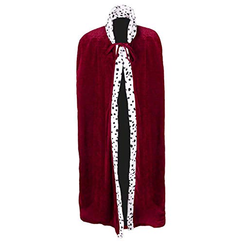 Boland 36105 - Königsmantel Majestät, 140 cm, Umhang für Erwachsene, Überwurf aus Plüsch, Herzog, Karneval, Fasching, Fastnacht, Mottoparty, Halloween Boland 36105 - Königsmantel Majestät, 140 cm, Umhang für Erwachsene, Überwurf aus Plüsch, Herzog, Karneval, Fasching, Fastnacht, Mottoparty, Halloween von Boland