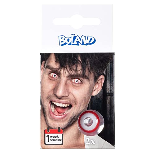 Boland - Farbige Motiv Kontaktlinsen, 2 Stück, Wochenlinsen ohne Sehstärke, Alltag, Karneval, Mottoparty von Boland