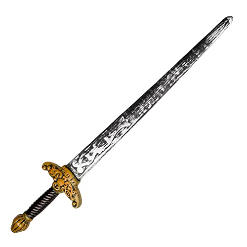 Boland 44041 - Ritterschwert, circa 88 cm, aus Kunststoff, Zubehör für ein Ritterkostüm, Karneval, Faschingskostüme Kinder, Spielzeug Waffe von Boland