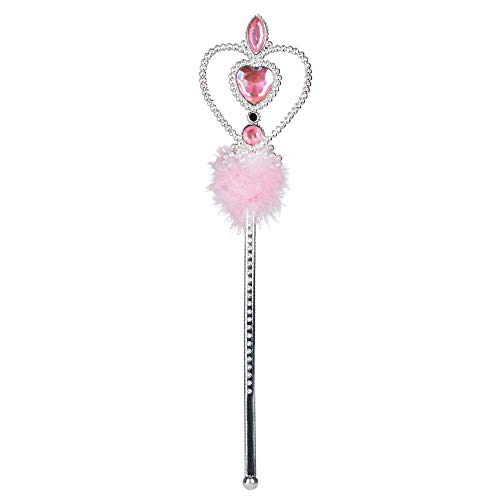 Boland 44072 - Zauberstab Anna, rosa, silber, 32cm, Marabou Feder, Schmucksteine, Fee, Prinzessin, Karneval, Halloween, Fasching, Mottoparty, Theater Boland 44072 - Zauberstab Anna, rosa, silber, 32cm, Marabou Feder, Schmucksteine, Fee, Prinzessin, Karneval, Halloween, Fasching, Mottoparty, Theater von Boland