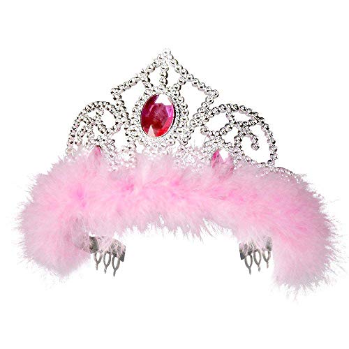 Boland 44076 - Tiara Jasmin, Krone, Diadem, Prinzessin, Fee, Kunststoff, glänzend, Karneval, Fasching, Mottoparty, Theater, Verkleidung von Boland