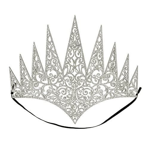 Boland 44087 - Krone Königin, mit Gummiband, Diadem, Accessoire, Eisprinzessin, Prinzessin, Mottoparty, Karneval von Boland