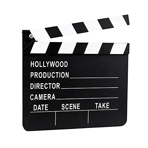 Boland 44208 - Filmklappe, ca. 18 x 20 cm, Regisseur, Kino, Kamera ab und Action, Accessoire für Karneval und Mottopartys, Kostüm-Zubehör von Boland