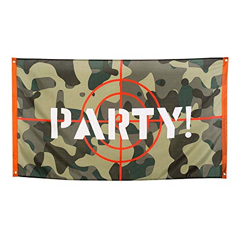Boland 44306 - Dekorationsfahne Party, 1 Stück, Größe 90 x 150 cm, Tarnfarben, Zielscheibe, Dekoration, Banner, Wanddekoration, Mottoparty, Geburtstag, Karneval, Hängedekoration Boland 44306 - Dekorationsfahne Party, 1 Stück, Größe 90 x 150 cm, Tarnfarben, Zielscheibe, Dekoration, Banner, Wanddekoration, Mottoparty, Geburtstag, Karneval, Hängedekoration von Boland