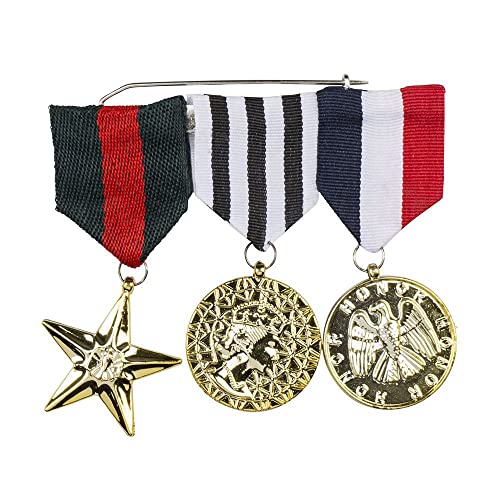 Boland 44320 - Militärische Auszeichnungen, One Size, Medaillen, Soldatenkostüm, Militärkostüm, Karneval, Mottoparty von Boland