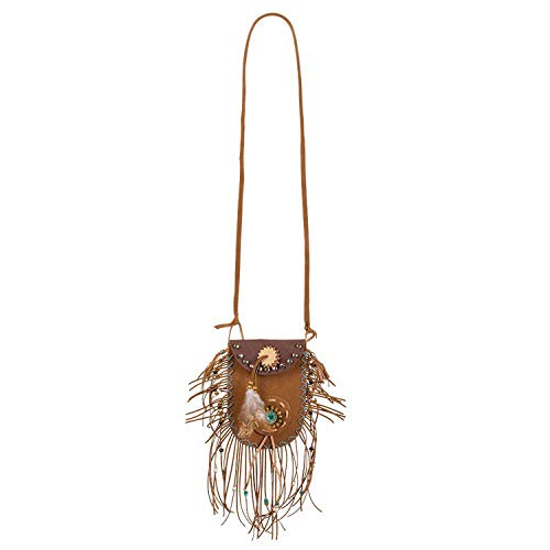 Boland 44543 - Tasche Ibiza, Größe 19 x 13,5 cm, braun, Umhängetasche, Handtasche mit Schulterriemen, Federn, Perlen, Hippie, Flower Power, Karneval, Fastnacht, Mottoparty Boland 44543 - Tasche Ibiza, Größe 19 x 13,5 cm, braun, Umhängetasche, Handtasche mit Schulterriemen, Federn, Perlen, Hippie, Flower Power, Karneval, Fastnacht, Mottoparty von Boland