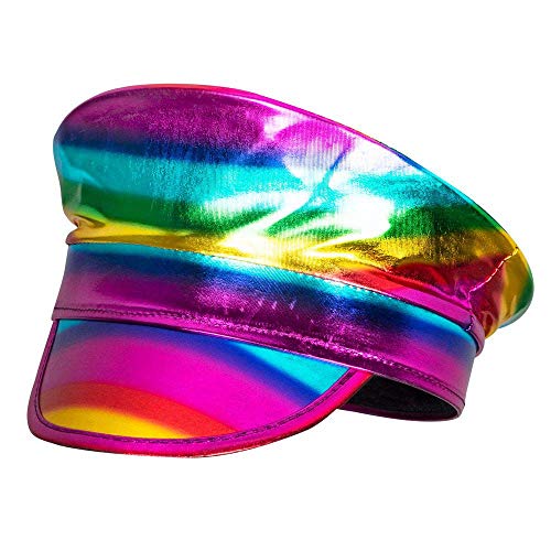 Boland 44737 - Kapitän Mütze Rainbow, Holographic, Regenbogen, Parade, Christopher Street Day, Bad Taste Party, Mottoparty, Karneval Boland 44737 - Kapitän Mütze Rainbow, Holographic, Regenbogen, Parade, Christopher Street Day, Bad Taste Party, Mottoparty, Karneval von Boland