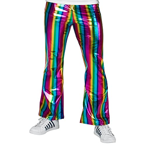 Boland 44744 - Hose Regenbogen, Stretch-Hose im Metallic-Look, Streifen, Kostüm, Karneval, Mottoparty, CSD, Pride-Festival Boland 44744 - Hose Regenbogen, Stretch-Hose im Metallic-Look, Streifen, Kostüm, Karneval, Mottoparty, CSD, Pride-Festival von Boland