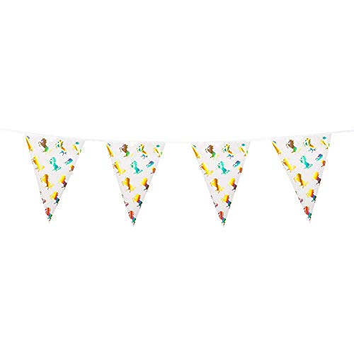 Boland 50000 - Wimpelkette Einhorn, Länge 4 m, Girlande, Hängedekoration, Tier, Geburtstag, Mottoparty, Karneval von Boland