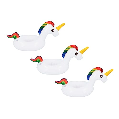 Boland 50026 - Aufblasbarer Becherhalter Einhorn, 3 Stück im Set, Getränkehalter, Dekoration, Party Deko für Pool, Sommerfest und Mottoparty Boland 50026 - Aufblasbarer Becherhalter Einhorn, 3 Stück im Set, Getränkehalter, Dekoration, Party Deko für Pool, Sommerfest und Mottoparty von Boland
