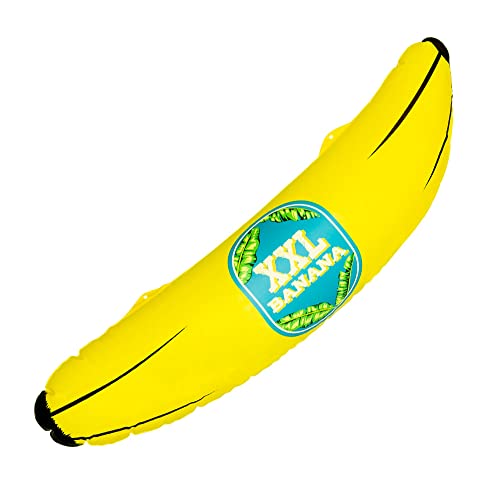Boland 52164 - Aufblasbare XXL-Banane, Größe 71 cm, Dekoration, Pool-Party, Sommerfest, Mottoparty von Boland