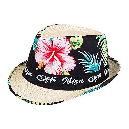 Boland 52226 - Hut Ibiza mit Blumen, Blütenmotiv, Beachparty, Strandparty, Sonnenhut, Karneval, Mottoparty Boland 52226 - Hut Ibiza mit Blumen, Blütenmotiv, Beachparty, Strandparty, Sonnenhut, Karneval, Mottoparty von Boland