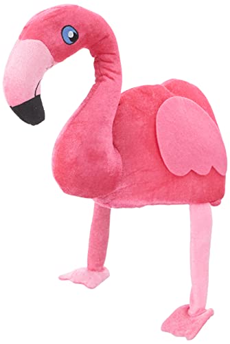 Boland 52271 - Tier Mütze, Flamingo, Rosa, Plüsch Hut, Fasching, Karneval, Mottoparty, Spaßmütze von Boland
