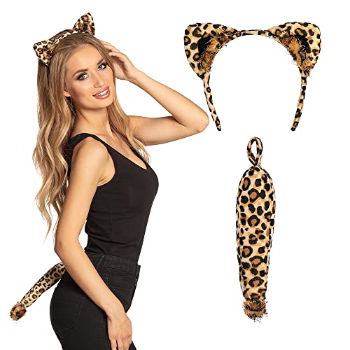 Boland - Kostüm-Set, Haarreif mit Ohren und Schwanz, Tier, Tiara, Zoo, Dschungel, Kostüm, Karneval, Mottoparty, Accessoire Boland - Kostüm-Set, Haarreif mit Ohren und Schwanz, Tier, Tiara, Zoo, Dschungel, Kostüm, Karneval, Mottoparty, Accessoire von Boland
