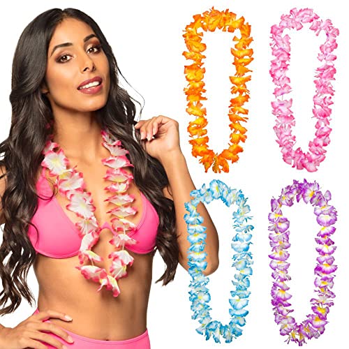 Boland 52412 - Hawaiikette Olulu, farblich sortiert, Blumen-Halskette, Strandfest, Sommerfest, Accessoire, Karneval,Mottoparty, Kostüm Boland 52412 - Hawaiikette Olulu, farblich sortiert, Blumen-Halskette, Strandfest, Sommerfest, Accessoire, Karneval,Mottoparty, Kostüm von Boland