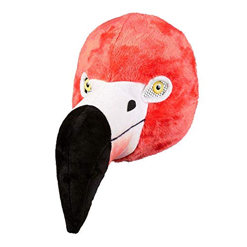 Boland 52546 - Gesichtsmaske Flamingo, Plüsch, Maske, Tier, Mottoparty, Karneval von Boland