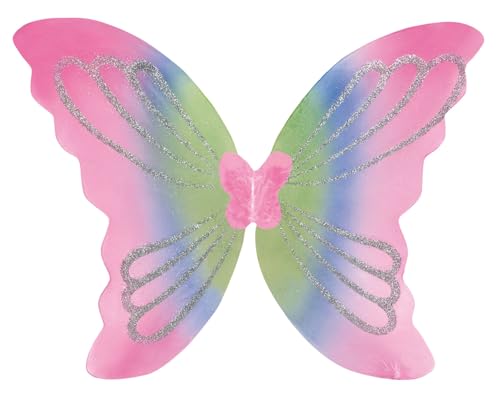 Boland 52849 - Flügel Yara, für Erwachsene, Schmetterlingsflügel, mehrfarbig, 46 mal 44 cm, grün/blau/rosa Boland 52849 - Flügel Yara, für Erwachsene, Schmetterlingsflügel, mehrfarbig, 46 mal 44 cm, grün/blau/rosa von Boland
