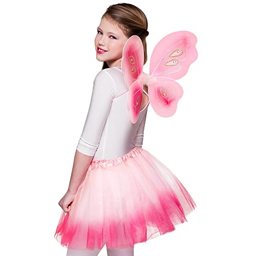 Boland 52865 - Feen Set, Satz Fee, Kostüm Mädchen, Kinder, One Size, Flügel, Tutu, Rosa, Märchen, Märchenhaft, Prinzessin, Karneval, Verkleidung, Mottoparty Boland 52865 - Feen Set, Satz Fee, Kostüm Mädchen, Kinder, One Size, Flügel, Tutu, Rosa, Märchen, Märchenhaft, Prinzessin, Karneval, Verkleidung, Mottoparty von Boland