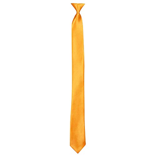Boland 52965 - Krawatte Shiny, Länge ca. 50 cm, Orange, Accessoire, Anzug, Flower Power, Kostüm, Verkleidung, Karneval, Mottoparty, Alltag von Boland