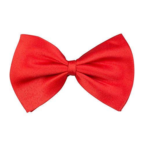 Boland 53103 - Fliege Basic, Rot, Erwachsene, Unisex, Einheitsgröße, Unifarben, Accessoire, Anzug, Hemd, Kostüm, Karneval, Mottoparty, Alltag von Boland