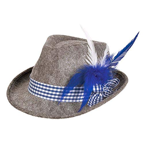 Boland - Hut Wiesn, bayerischer Hut, Trachtenhut, Kopfbedeckung, Mütze, Volksfest, Mottoparty, Karneval, Blau Boland - Hut Wiesn, bayerischer Hut, Trachtenhut, Kopfbedeckung, Mütze, Volksfest, Mottoparty, Karneval, Blau von Boland