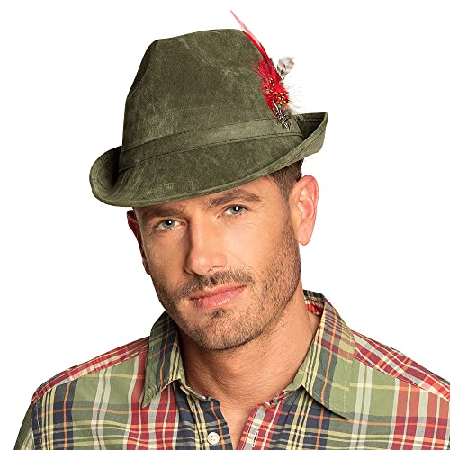 Boland 54285 Master 54285-Hut Jagdmeister mit Edelweiß, Grün, Jäger, Trachtenhut, Oktoberfest, Mottoparty, Karneval, Unisex – Erwachsene, One size Boland 54285 Master 54285-Hut Jagdmeister mit Edelweiß, Grün, Jäger, Trachtenhut, Oktoberfest, Mottoparty, Karneval, Unisex – Erwachsene, One size von Boland