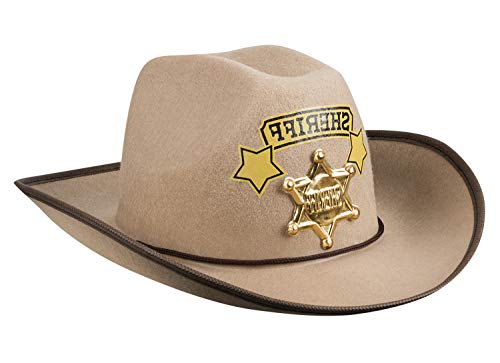 Boland 54365 - Hut Sheriff für Kinder, Cowboy-Hut, Wilder Westen, Gangster, Kopfbedeckung für Faschingskostüme, Kostüm Zubehör für Karneval und Mottoparty Boland 54365 - Hut Sheriff für Kinder, Cowboy-Hut, Wilder Westen, Gangster, Kopfbedeckung für Faschingskostüme, Kostüm Zubehör für Karneval und Mottoparty von Boland