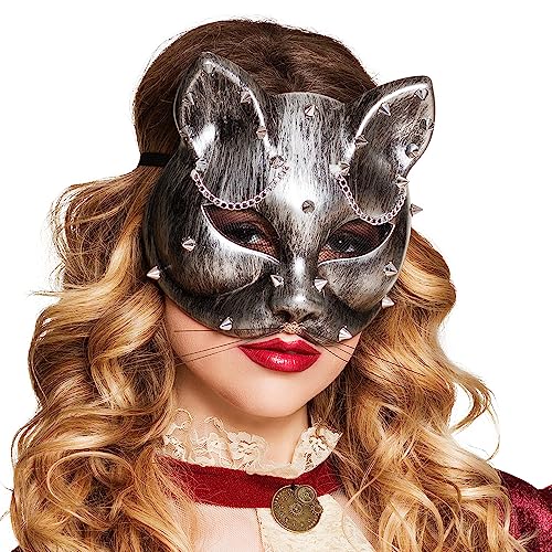 Boland 54512 - Augenmaske Steampussy, Halb-Maske aus Kunststoff, Steampunk-Look, Kostüm, Karenval, Mottoparty, Halloween Boland 54512 - Augenmaske Steampussy, Halb-Maske aus Kunststoff, Steampunk-Look, Kostüm, Karenval, Mottoparty, Halloween von Boland