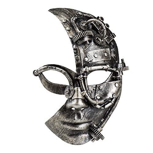 Boland 54524 - Maske Radarpunk, Steampunk Gesichtsmaske, Augenmaske mit Gummiband, Kostüm Zubehör für Karneval, Halloween und Mottoparty von Boland